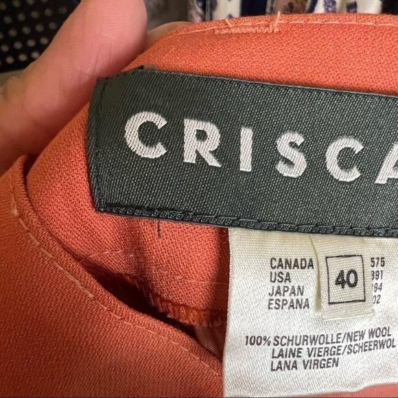 Vintage Crisca 100% New Wool Pleated Dress Pants - Picture 10 of 12